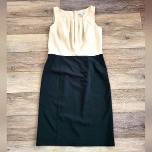 Newport News Dress - Cream/Black Color-Block, Sz. 8